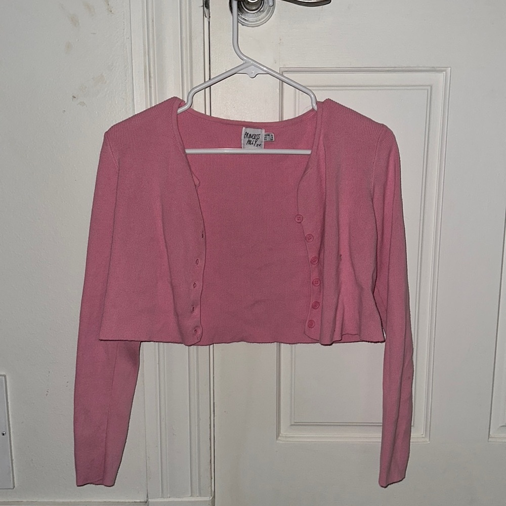 princess polly pink cardigan sweater